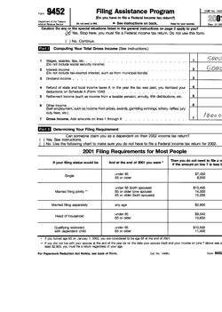 Form identification as 9452