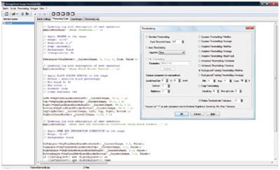 L'interfaccia utente di una diffusa applicazione di batch image processing (Recogniform Image Processor): con un sistema di wizard è possibile definire tutte le operazioni da effettuare sul lotto di immagini, senza necessità di sviluppare software specifico