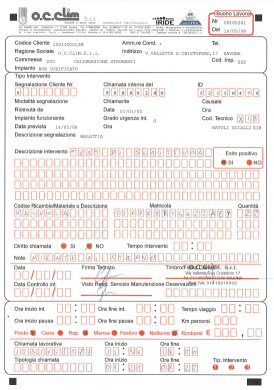 Lettura ottica rapporti manutenzione revisione collaudo installazione impianti e caldaie -  OCR, ICR, OMR, BCR
