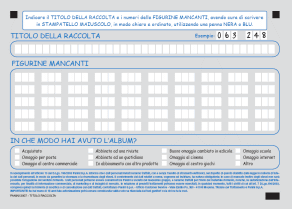 Case study: lettura ottica moduli richiesta figurine mancanti