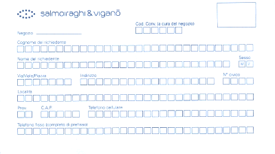 Lettura ottica cartoline registrazione clienti -  OCR, ICR, OMR, BCR