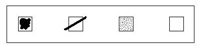 Using disciminant only as the amount of black in the box, there is the risk of identifiyng as empty bgoxes that have only a check mark and identify as boxes fully, that contain only points spurious.