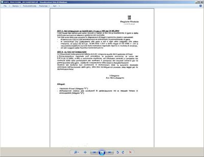 L' immagine di un documento cartaceo acquisita con la fotocamera di uno SmartPhone, dopo il processo di elaborazione automatica di Recogniform Mobile Capture System: il risultato è praticamente indistinguibile da una classica scansione.