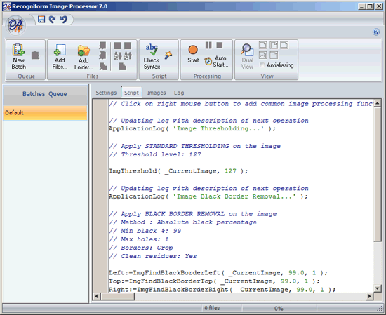 Recogniform Image Processor