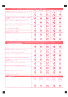 Lettura ottica moduli schede valutazione didattica qualità insegnamento e organizzazione didattica -  OCR, ICR, OMR, BCR
